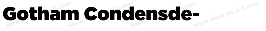 Gotham Condensde字体转换